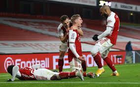 Mohamed elneny celebrates after arsenal's breakthrough momentarily sparked newcastle into life and they almost equalised on 18. Reprieved Emile Smith Rowe To The Rescue As Arsenal Need Extra Time To See Off Newcastle