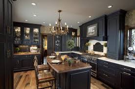 For a bright coastal kitchen, your accent wall should utilize beachy colors like turquoise and seafoam green. Kitchens With Dark Cabinets Kitchen Paint Colors With Dark Cabinets