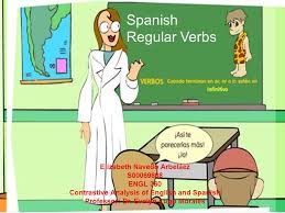 Spanish Regular Verbs Elizabeth Navedo Arbelaez S Engl 360 Contrastive Analysis Of English And Spanish Professor Dr Evelyn Lugo Morales Spanish Ppt Download