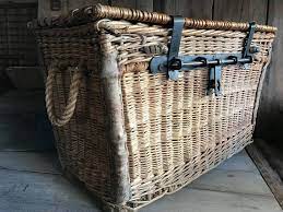 1930s Wicker Wardrobe Trunk Large Dated English Storage Etsy Wicker Vintage Wicker Wardrobe Trunk