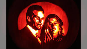 Pumpkin carving Patriots-style!