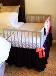 A Diy Co Sleeper Hacked From An Ikea Crib Also Gorgeous Quilt Further Down The Post Ikea Crib Baby Nursery New Baby Products