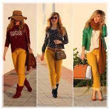 Resultado De Imagen Para Como Combinar Blusa Color Amarillo Quemado Fashion Outfits Style