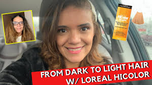 My hair is dark brown with red undertones would that lighten my hair? Lightening My Dark Hair At Home With Loreal Hicolor L Level 2 Hair Color Youtube