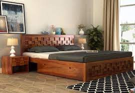 Travis King Size Bed With Three Quarter 3 4 Storage Serves Enough Space To Store The Bedding And Other Relat In 2021 Wooden King Size Bed King Size Bed Storage Beds Uk