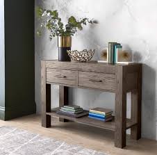Start with a new sofa side table or entryway table for the entrance to your room. Turin Dark Oak Console Table Living Room Furniture Bentley Designs