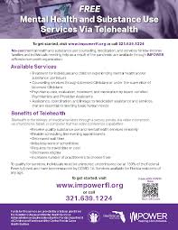 Free Mental Health And Substance Use Services Via Telehealth The Florida Department Of Children And Families Has Contracted With Impower A Tele Behavioral Health Central Florida