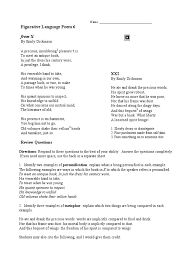 Figurative language uses words or expressions to convey a meaning that is different from the literal interpretation. Figurative Language Poem 9 Operating Room By John Reed