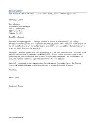 Technology Cover Letter Sample Cprc