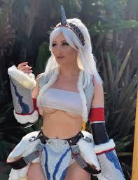STRUCK FIRST: Holly Wolf as Kirin from Monster Hunter!