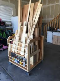 This instructable provides the key information you need to build this. Diy Lumber Storage Cart Overalls Power Saws Builds By Brittany