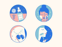 Skin Care Icons For Infographic Design Infographic Design Infographic Cosmetics Illustration
