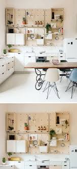 open kitchen wall shelves
