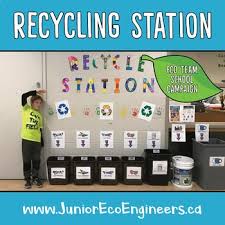 Recycling Station Project Eco Club Reduce School Waste Recycling Activity Recycling Station Recycling Activities Recycling
