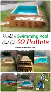 Pool deck ideas here we have rounded several pool deck ideas that you can choose to decorate your own pool. Build A Swimming Pool Out Of 40 Pallets Easy Pallet Ideas