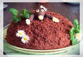 Maulwurfkuchen Rezept Mit Sussem Maulwurf Aus Marzipan Rezept Maulwurfkuchen Kindergeburtstagskuchen Maulwurfkuchen Rezept