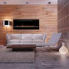 The concord adds sophistication to any room with its modern, warm grey finish and strong, smoked glass bridge top that elevates the video display. Dimplex Electric Fireplaces Linear Fireplaces Products Prism Series 50 Linear Electric Fireplace