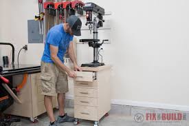 Woodworking wood projects simple pdf free download. Diy Drill Press Stand With Storage Pdf Plans Fixthisbuildthat