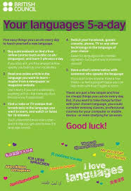 British Council S Five A Day For Learning Languages Visit Www Russiancentre Co Uk For Information Learning Languages Learn Another Language British Council