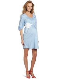 More Of Me Women S Maternity Fully Lined The Baby Shower Dress Blue Medium More Of Me 175 00 Baju Hamil Hamil