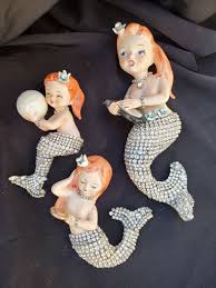Pin By Dee Dee Renee On Mermaids Mermaid Decor Mermaid Figurine Vintage Mermaid