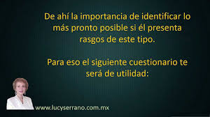 We did not find results for: Como Detectar A Un Misogino Lucy Serrano Youtube
