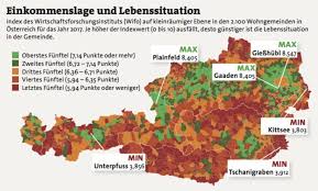 Kleines tutorial zum einfärben von landkarten in powerpoint. Wohlstand In Den Gemeinden So Gut Lebt Es Sich In Osterreichs Regionen