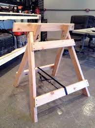 How To Build Angled Wooden Sawhorses Woodworking Projects Sawhorse Sawhorse Plans