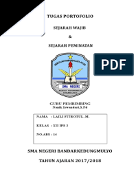 Portofolio yang telah saya buat yaitu: Tugas Portofolio