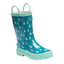 Regatta Great Outdoors Childrens Kids Minnow Patterned Wellington Boots 5 Youth Us Aqua Mint Green The Kids Minnow Wellington Boo Boots Kids Boots Wellies