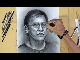 Cara Menggambar Sketsa Wajah Iwan Fals Menggunakan Pensil Youtube Menggambar Wajah Sketsa Wajah Cara Menggambar