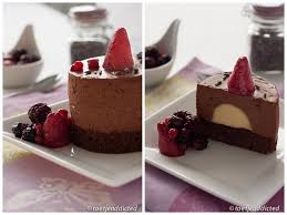 Toetjeaddicted Chocolate Mousse Lavender Cremeux And Berry Compote From Michel Roux Chocolate Cake Cookies Berry Compote Desserts