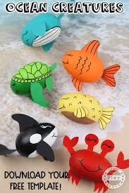 Then add stickers or drawings of corresponding animals to each layer. Amazing Ocean Animal Crafts For Kids Craft Play Learn