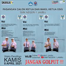 Gunakanlah alasan atau tujuan terbaik untuk bergabung dengan osis. Osis