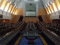 'people's assembly') is the lower house of the bicameral parliament, the federal legislature of malaysia.the chamber and its powers are established by article 44 of the constitution of malaysia.the dewan rakyat sits in the houses of parliament in kuala lumpur, along with the dewan negara, the upper house. Dewan Rakyat