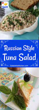 Russian Tuna Salad Recipe With Egg And Onion Gala In The Kitchen Salad Recipes Good Healthy Recipes Healthy Diet Recipes