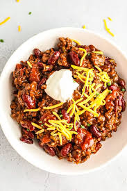 When you are ready to serve, scoop the chili out into bowls and top with your favorite chili toppings. Instant Pot Chili The Cookie Rookie