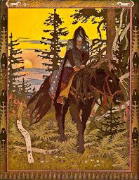 Vasilisa The Beautiful And Baba Yaga Illustrated By Ivan Bilibin Ivan Bilibin From The Book Vasilisa The Beautiful De 1900 In 2020 Russian Folk Art Ivan Bilibin Fairytale Art