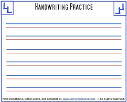 You can choose from the more traditional print (manuscript), or create d'nealian sheets with our handwriting worksheet generator. Handwriting Sheets Printable 3 Lined Paper