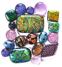 How To Make Fused Glass Cabochons Fused Glass Jewelry Dichroic Fused Glass Jewelry Dichroic Glass Jewelry