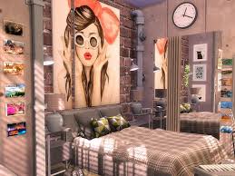 703 1 7 did you make this project? Sims 4 Bedroom City Girl By Flubs79 Best Sims Mods
