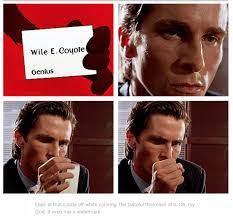 Patrick bateman business card meme. Patrick Bateman Getting Wile E Coyote S Business Card Creepshow Comic Coyote American Psycho