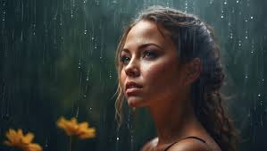 No animal can run faster with the girl with a makeup when it's raining😂