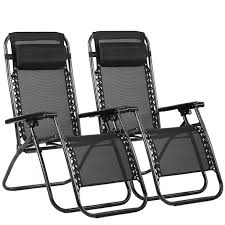 Not a lot of people know that the zero gravity chair is this swivel recliner comes with an elegant design. Outdoor Zero Gravity Chairs With Adjustable Pillow 2 Pack Black Walmart Com Walmart Com