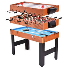 48 3 In 1 Multi Combo Football Billiards Pool Hockey Game Table Multi Game Table Game Room Foosball Table