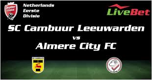 Cambuurplein 44 8921 rg leeuwarden. Almere City Fc Sc Cambuur Leeuwarden Livescore Live Bet Football Livebet