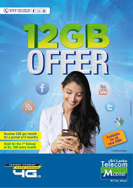 You can buy package sim for us. 12 Gb Sim Pack Offer From Mobitel