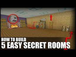5 Easy Ways To Build Secret Rooms In Minecraft Youtube Minecraft Elevator Secret Rooms Easy Minecraft Houses