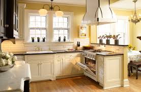 Cream Color Kitchen Cabinets With Granite Countertops Designforlifeden Regarding Yellow K Antique White Kitchen Yellow Kitchen Cabinets Small Kitchen Makeovers