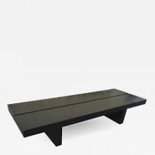 Pierre Chapo Style Chapo Long Black Bench Or Coffee Table In 2020 Coffee Table With Stools Black Bench Coffee Table